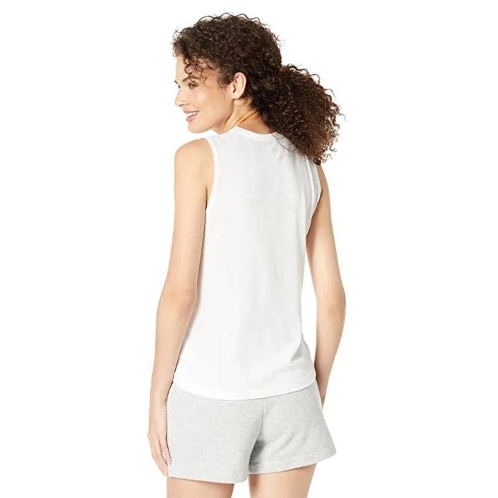 Chaser Drippy Peace Flowers White Muscle Tank Top NEW Small - Picture 4 of 4